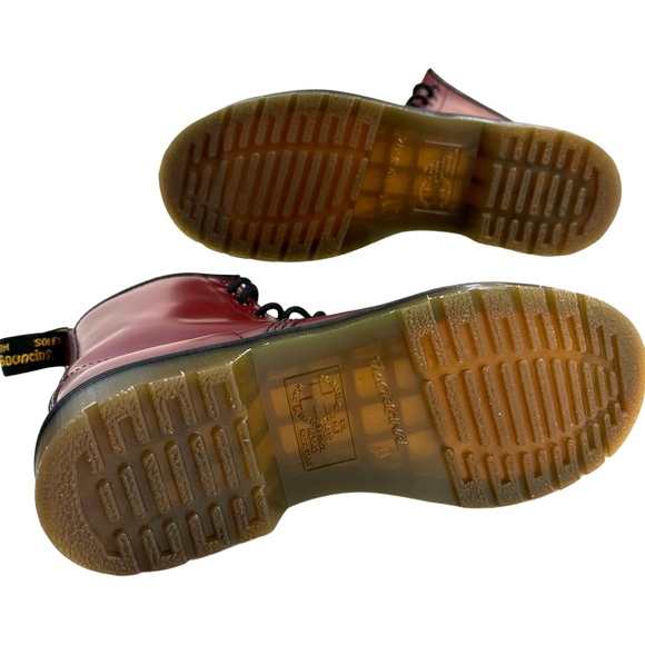 DR. MARTENS WOMEN’S 1460 SMOOTH LEATHER LACE UP BOOTS COLOR: CHERRY RED SIZE: 8 - Picture 12 of 16